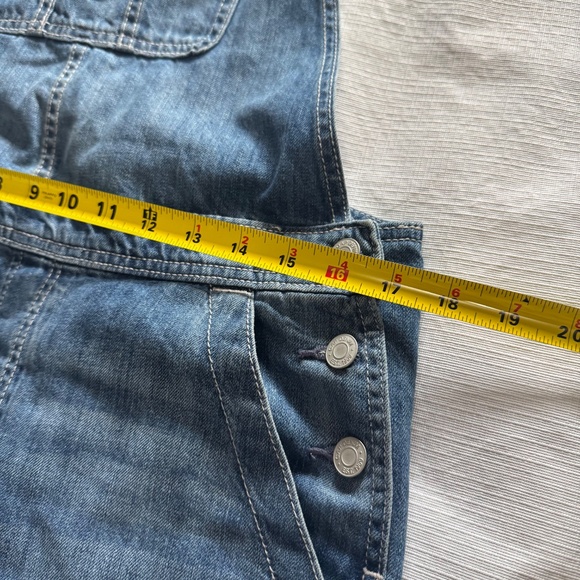 GAP Women's slouchy overall indigo Blue Denim Overall Sz small - Picture 7 of 10